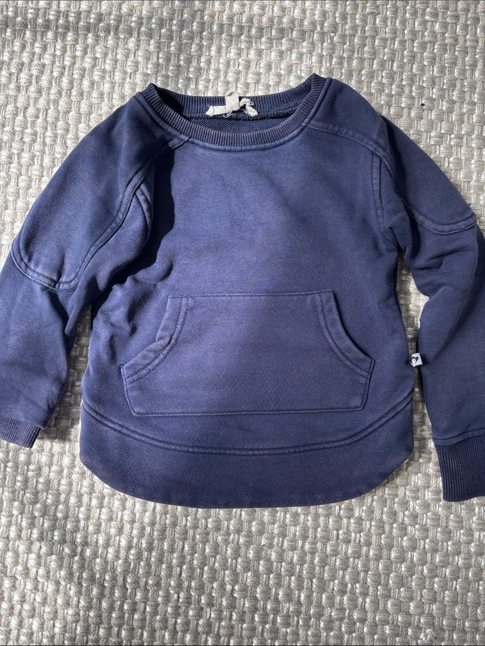 Appaman Navy Kids Pullover Hoodie with Kangaroo Pocket